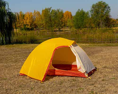 Yellow And White Mountaineering Tent