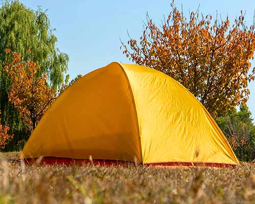 Yellow And White Mountaineering Tent