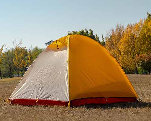 Yellow And White Mountaineering Tent