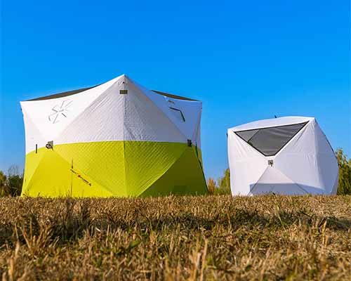 Ultrasonic Quilted Cotton Ice Fishing Tent