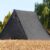 Double Pole Black Pyramid Tent