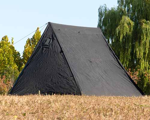 Double Pole Black Pyramid Tent