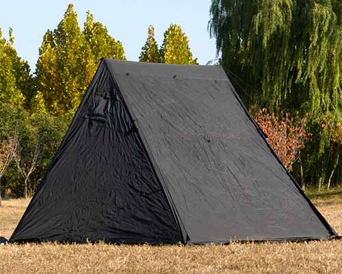 Double Pole Black Pyramid Tent
