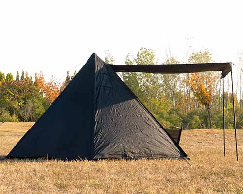 Double Pole Black Pyramid Tent