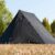 Double Pole Black Pyramid Tent